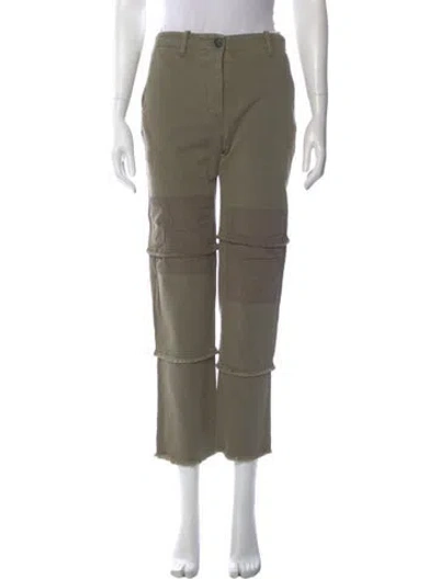 Pre-owned Twp Straight Leg Pants In Green