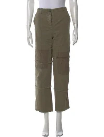 Pre-owned Twp Straight Leg Pants In Green