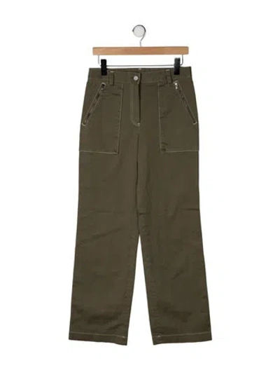 Pre-owned Twp Straight Leg Pants In Green