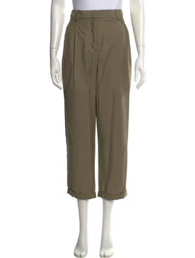 Pre-owned Twp Straight Leg Pants In Green