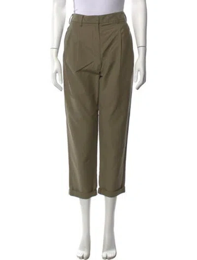 Pre-owned Twp Straight Leg Pants In Green