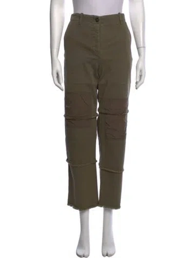Pre-owned Twp Straight Leg Pants In Green