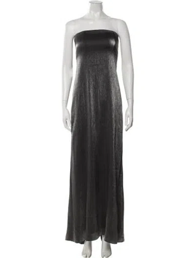 Pre-owned Twp Strapless Long Dress W/ Tags In Gray