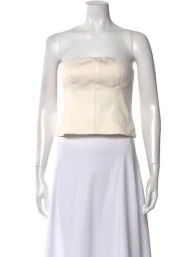 Pre-owned Twp Strapless Top In Neutral