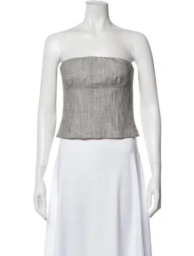 Pre-owned Twp Strapless Top W/ Tags In Black