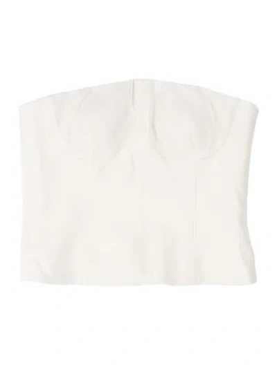Pre-owned Twp Strapless Top In White