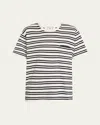 Twp Striped Big Boy Tee In Ivory Midnight
