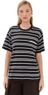 Twp Striped Big Boy Tee Midnight/ivory/dark Chocolate In Midnight/ivory/dark Chocolate