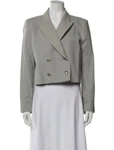 Pre-owned Twp Striped Blazer In Multi