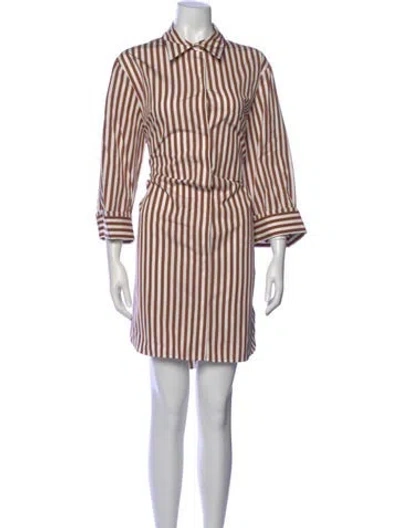 Pre-owned Twp Striped Knee-length Dress In Multi