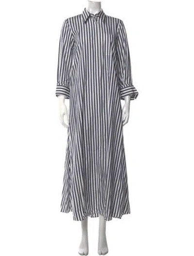 Pre-owned Twp Striped Long Dress W/ Tags In Blue