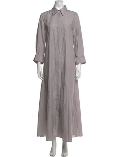 Pre-owned Twp Striped Long Dress W/ Tags In Grey