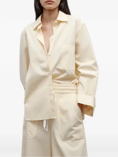 Twp Striped Long-sleeve Shirt In White