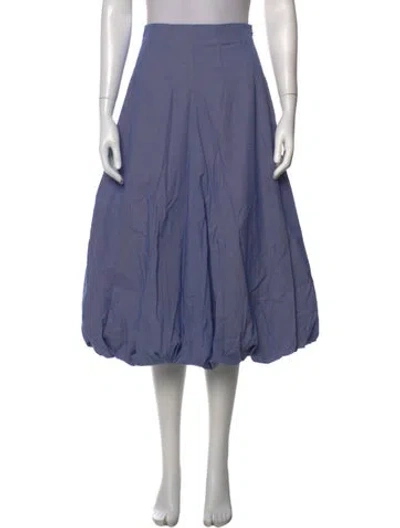 Pre-owned Twp Striped Midi Length Skirt W/ Tags In Blue