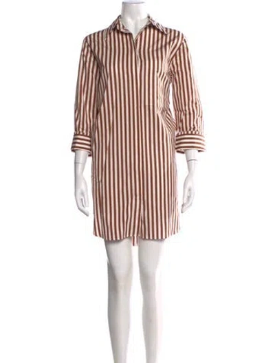 Pre-owned Twp Striped Mini Dress In Multicolor