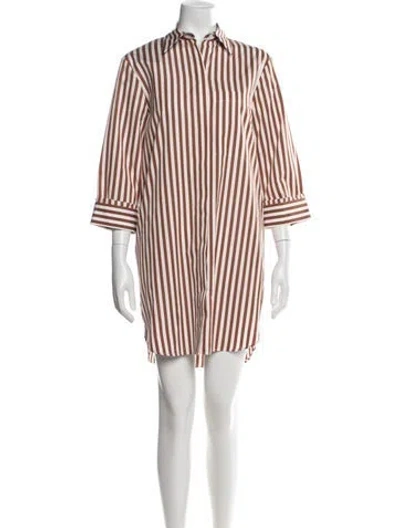 Pre-owned Twp Striped Mini Dress In Multicolor