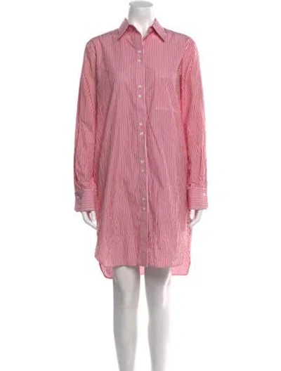 Pre-owned Twp Striped Mini Dress In Pink