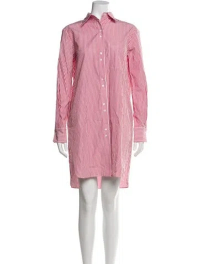 Pre-owned Twp Striped Mini Dress In Pink
