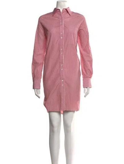 Pre-owned Twp Striped Mini Dress In Pink