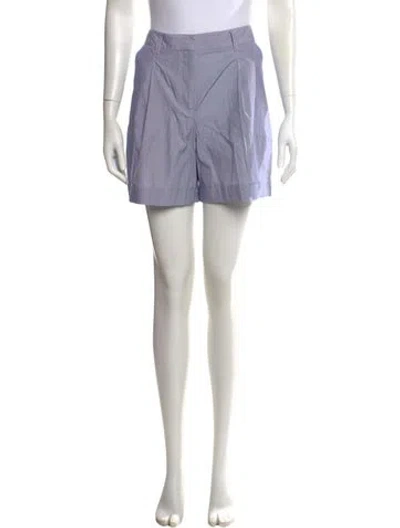 Pre-owned Twp Striped Mini Shorts In Blue