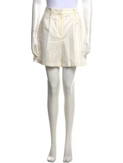 Pre-owned Twp Striped Mini Shorts W/ Tags In White
