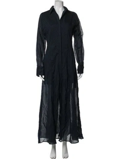 Pre-owned Twp Striped Nightgown In Blue