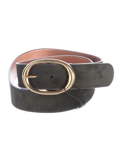 Pre-owned Twp Suede Belt W/ Tags In Green