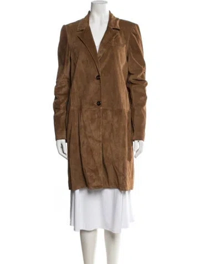Pre-owned Twp Suede Coat W/ Tags In Brown