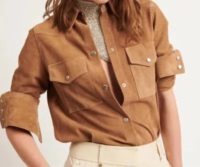 Twp Suede Rancher's Daughter Jacket In Neutrals In Brown