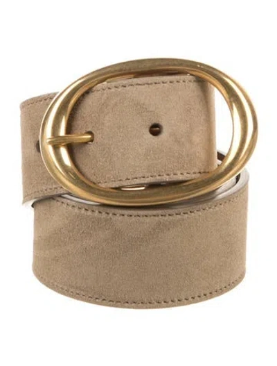 Pre-owned Twp Suede Waist Belt In Neutrals