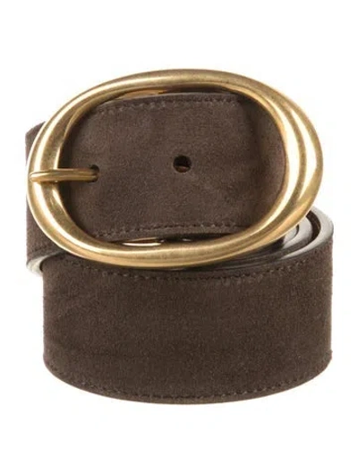 Pre-owned Twp Suede Waist Belt W/ Tags In Brown