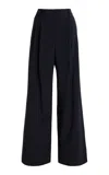 Twp Sulli Mid-rise Straight-leg Pants In Navy