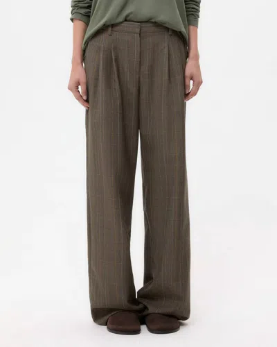 Twp Sulli Pant In Medium Heather Grey In Brown