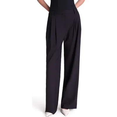 Twp Sulli Pleated Wide Leg Pants In Midnight