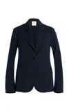 Twp Supper Jacket Cotton-wool Blazer In Navy