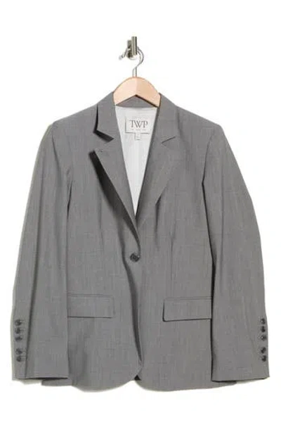 Twp Supper Wool Blend Blazer In Gray