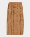 Twp Sylkie Scales Midi Skirt In Brown