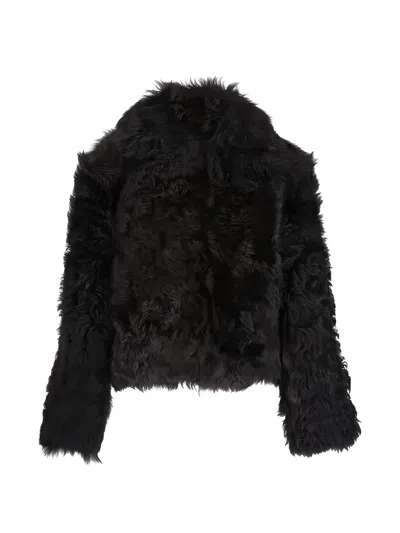 Twp Sylvia Fur Jacket In Black