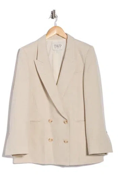 Twp Tabitha Double Breasted Blazer In Neutral