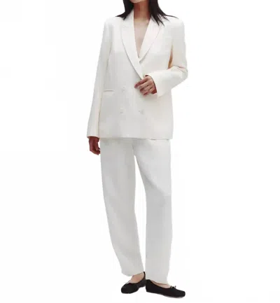 Twp Tabitha Double-breasted Blazer In Bone In White