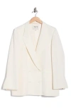 Twp Tabitha Double Breasted Stretch Blazer In White