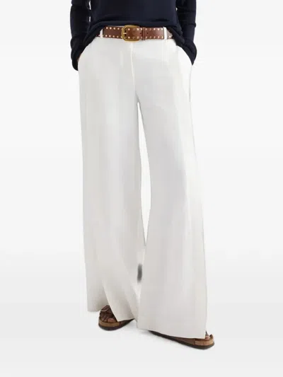 Twp Taite Wide-leg Trousers In White