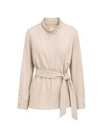 Twp Tamzin Belted Blouse In Neutral