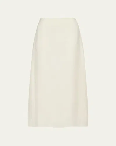 Twp The A-line Linen Skirt In Neutral