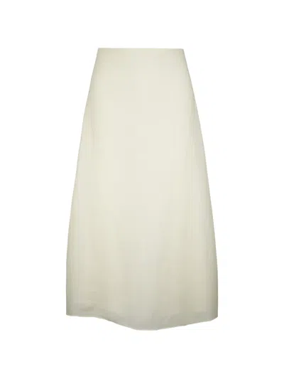 Twp The A-line Midi Skirt In White