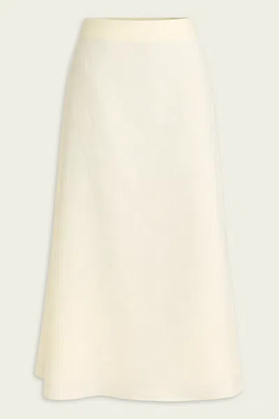 Twp The A-line Skirt In Glass Green In Neutral