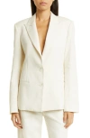 Twp The Husband Two-button Blazer In Bone