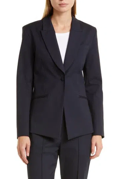 Twp The Jillian One-button Blazer In Black