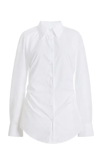 Twp The Night We Met Cotton Poplin Shirt In White