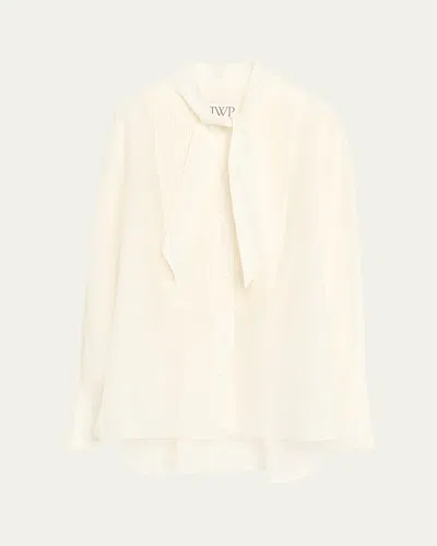 Twp The Quiet Type Tie-neck Shirt In Multi